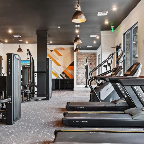 a room with chairs and a table