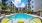 a pool in a resort