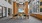 a room with a table and chairs