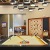 a pool table in a room